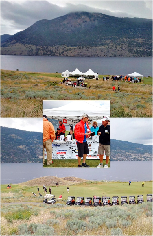 The Sagebrush Golf Club donated the course for the Centennials annual event. Dramatic backdrop with all the 'weather' around.